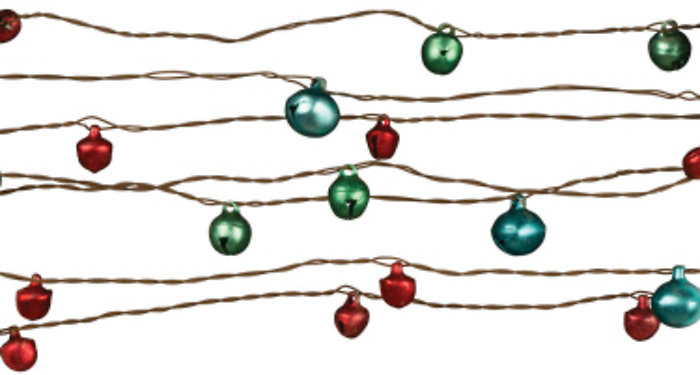 Bell Wire Garland red/green/blue 24\'