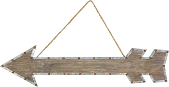 Decorative Arrow Hanger- Lg