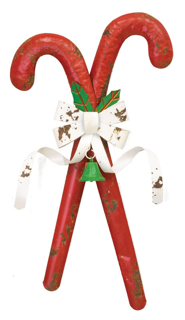 Metal Candy Cane Hanger