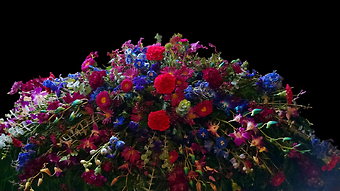 Jewel Tone Casket Spray