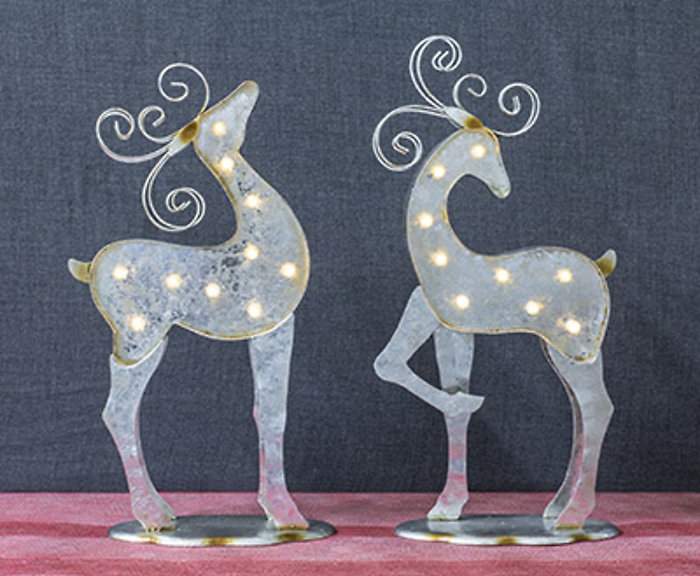 Lightup Silver Reindeer
