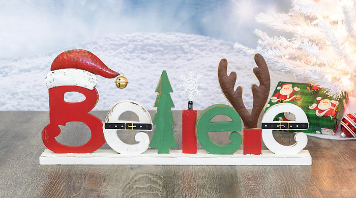 Festive Believe Tabletop