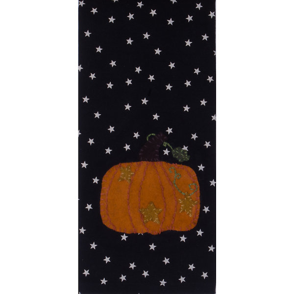 Starry Starry Pumpkin Black Towel