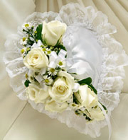 Satin Casket Heart