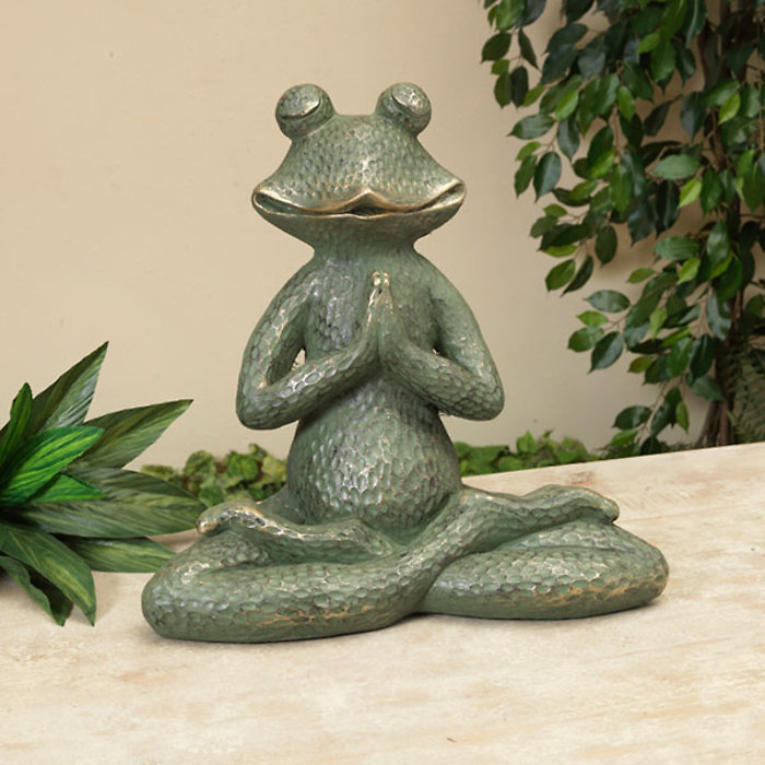 Yoga Frog Figurine