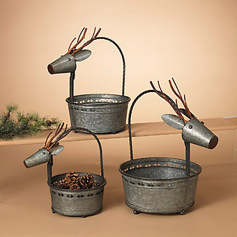 Metal Deer Containers-lg
