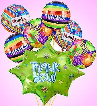 Thank You Burst Mylar Bundle