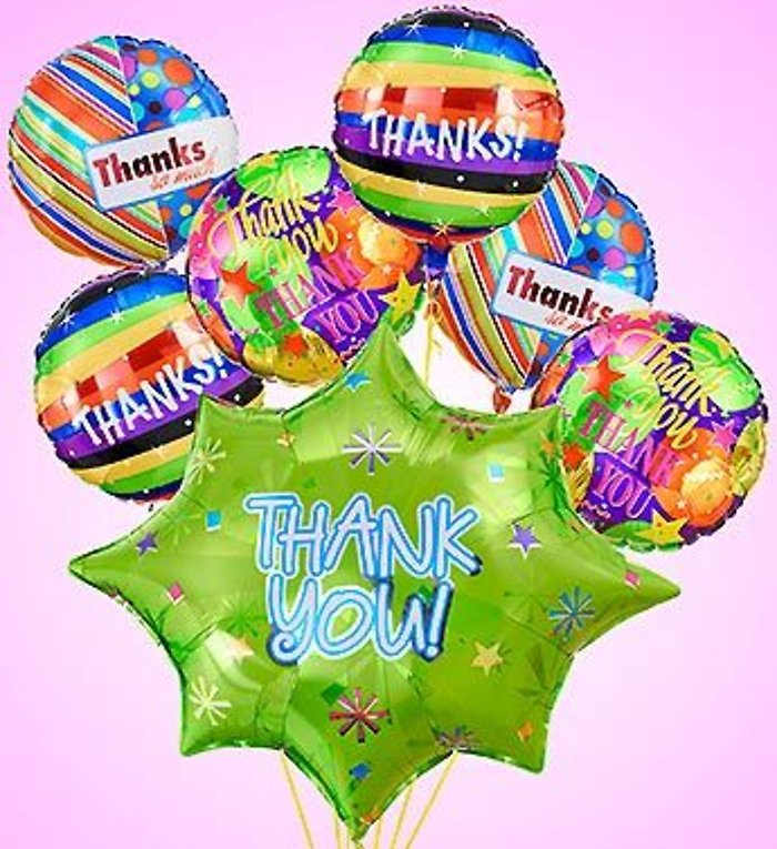 Thank You Burst Mylar Bundle