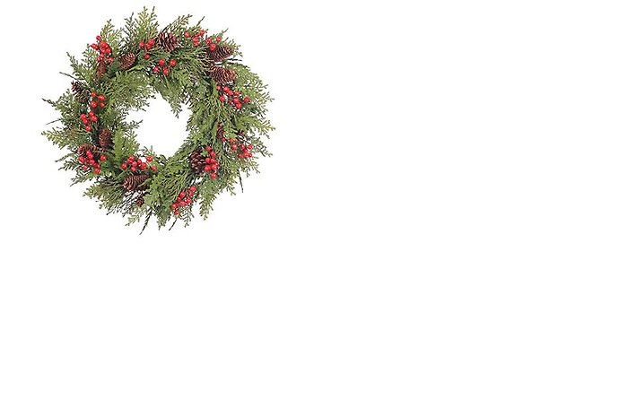 Cedar Berry and Cone Wreath