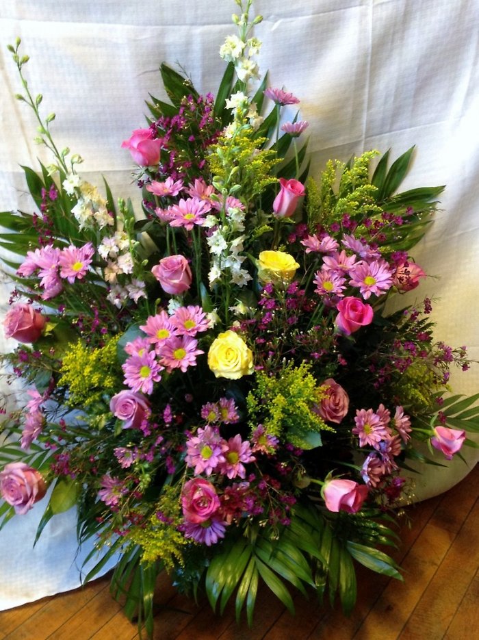 Pastel Garden Basket