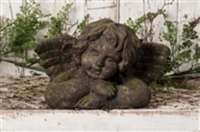 Cement Cherub Statue
