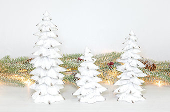 Winter Tree Set in White