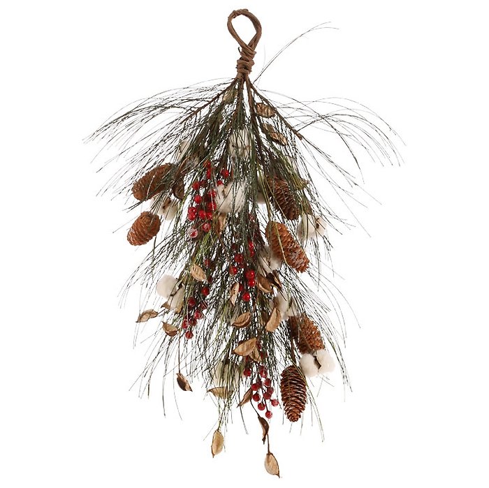 Cotton and Berry Swag