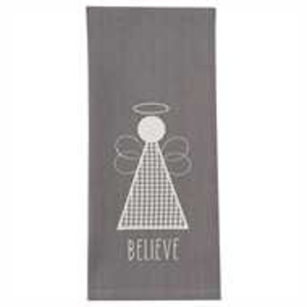 Believe Angel Applique Dishtowel