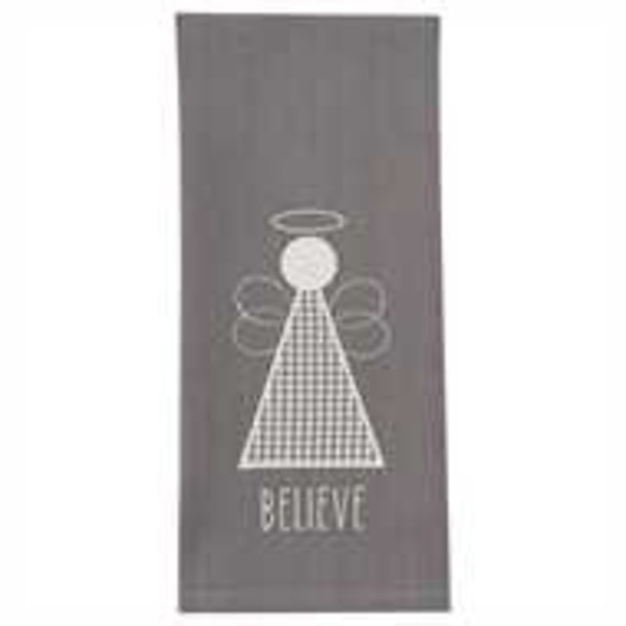 Believe Angel Applique Dishtowel